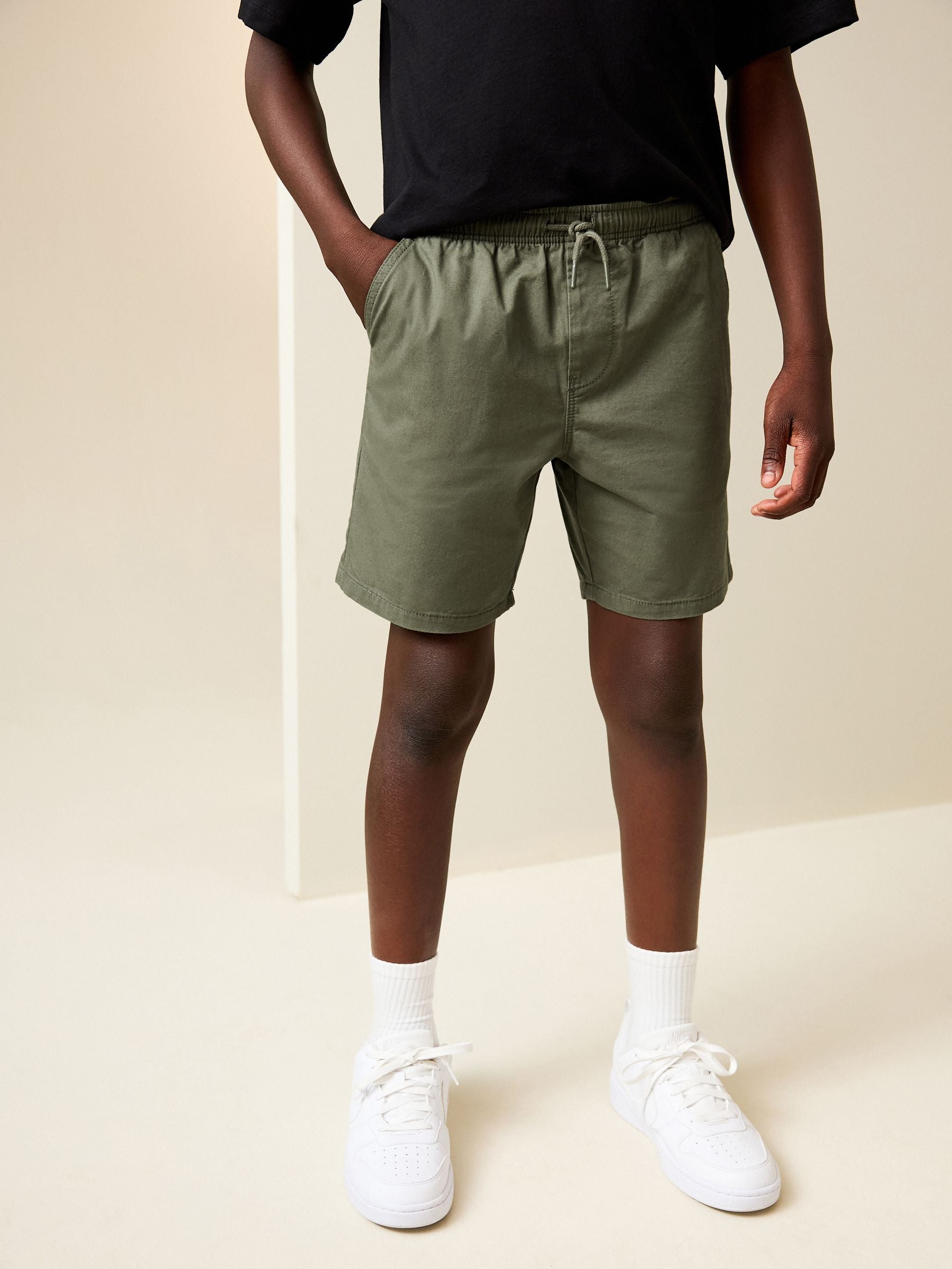 Dsiney Kidz - Khaki Green Regular Fit Shorts (3-16yrs) image 1