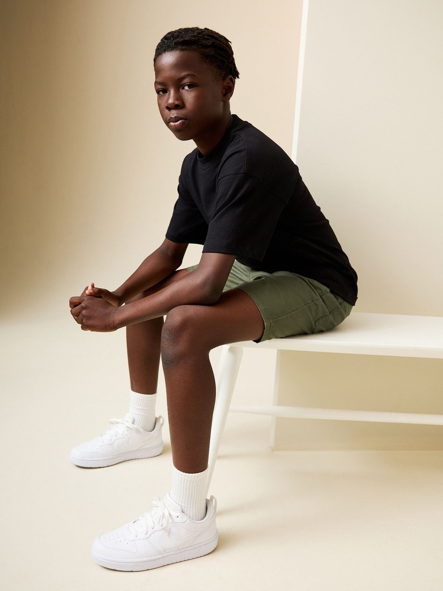 Dsiney Kidz - Khaki Green Regular Fit Shorts (3-16yrs) image 2