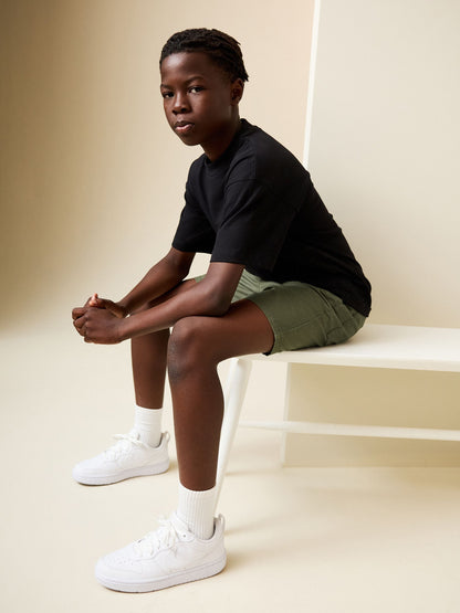 Dsiney Kidz - Khaki Green Regular Fit Shorts (3-16yrs) image 2