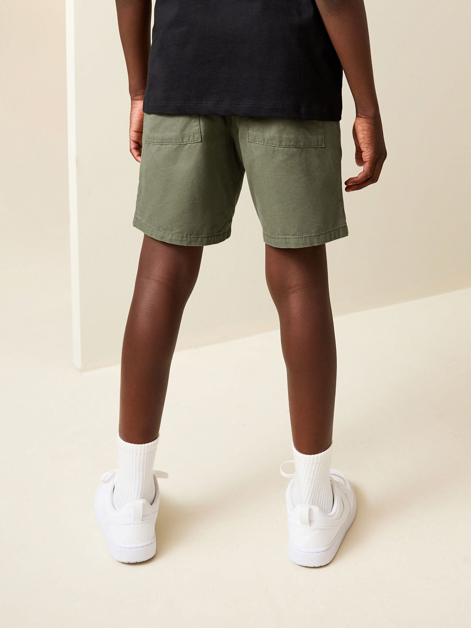Dsiney Kidz - Khaki Green Regular Fit Shorts (3-16yrs) image 3