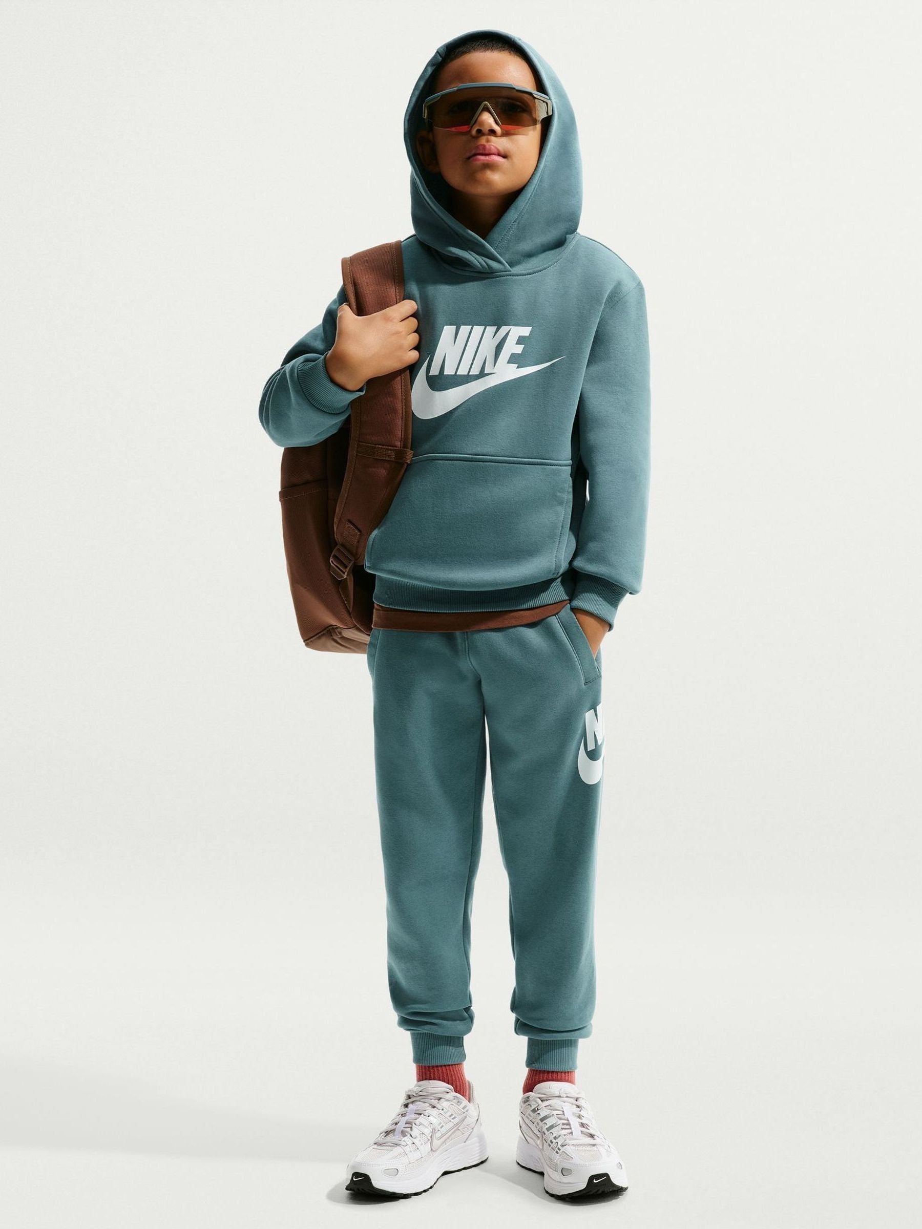 Dsiney Kidz - Nike Mineral Slate Club Fleece Logo Hoodie image 1
