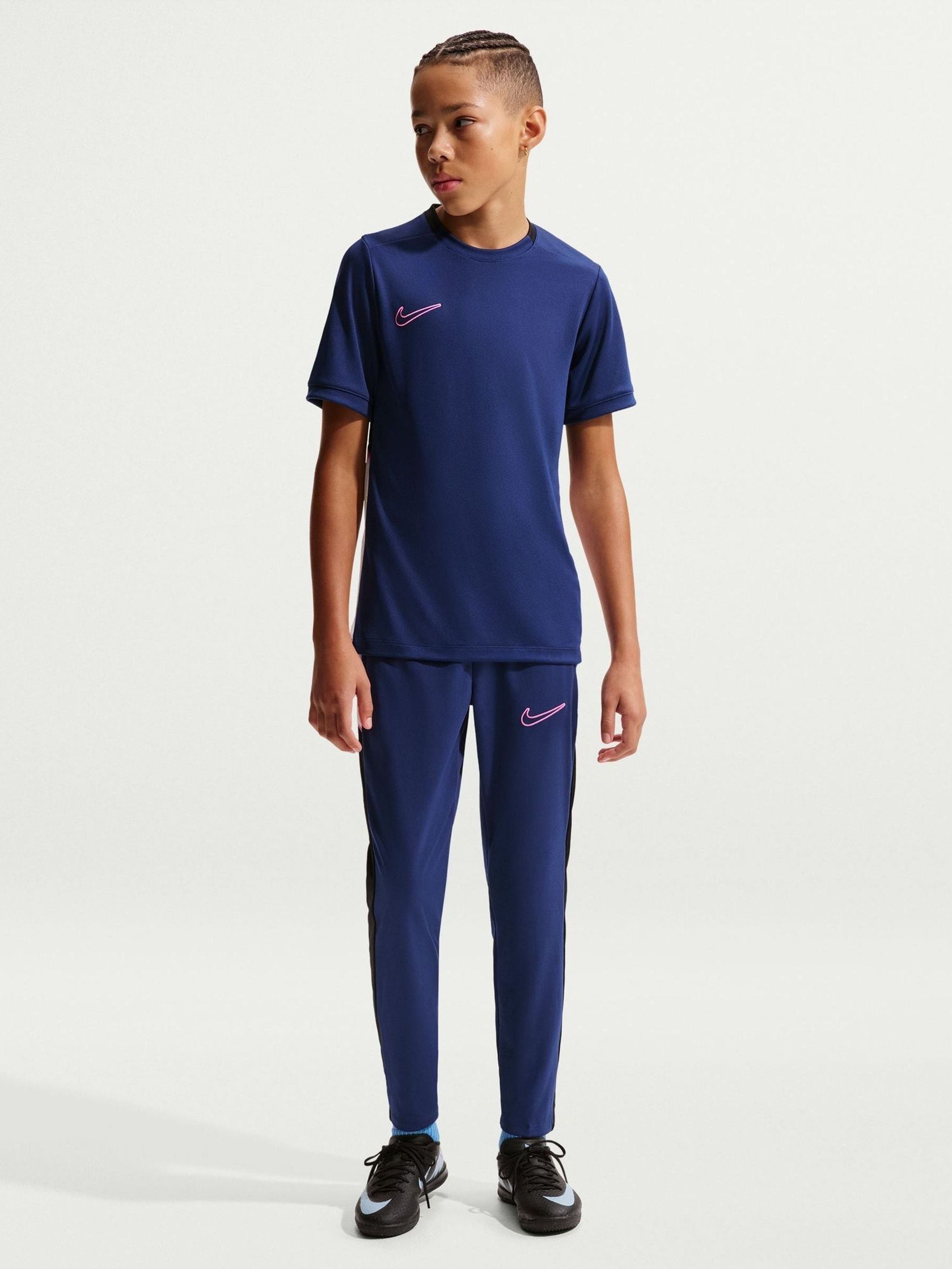 Dsiney Kidz - Nike Dark Blue Academy 25 Dri-FIT Football T-Shirt image 1