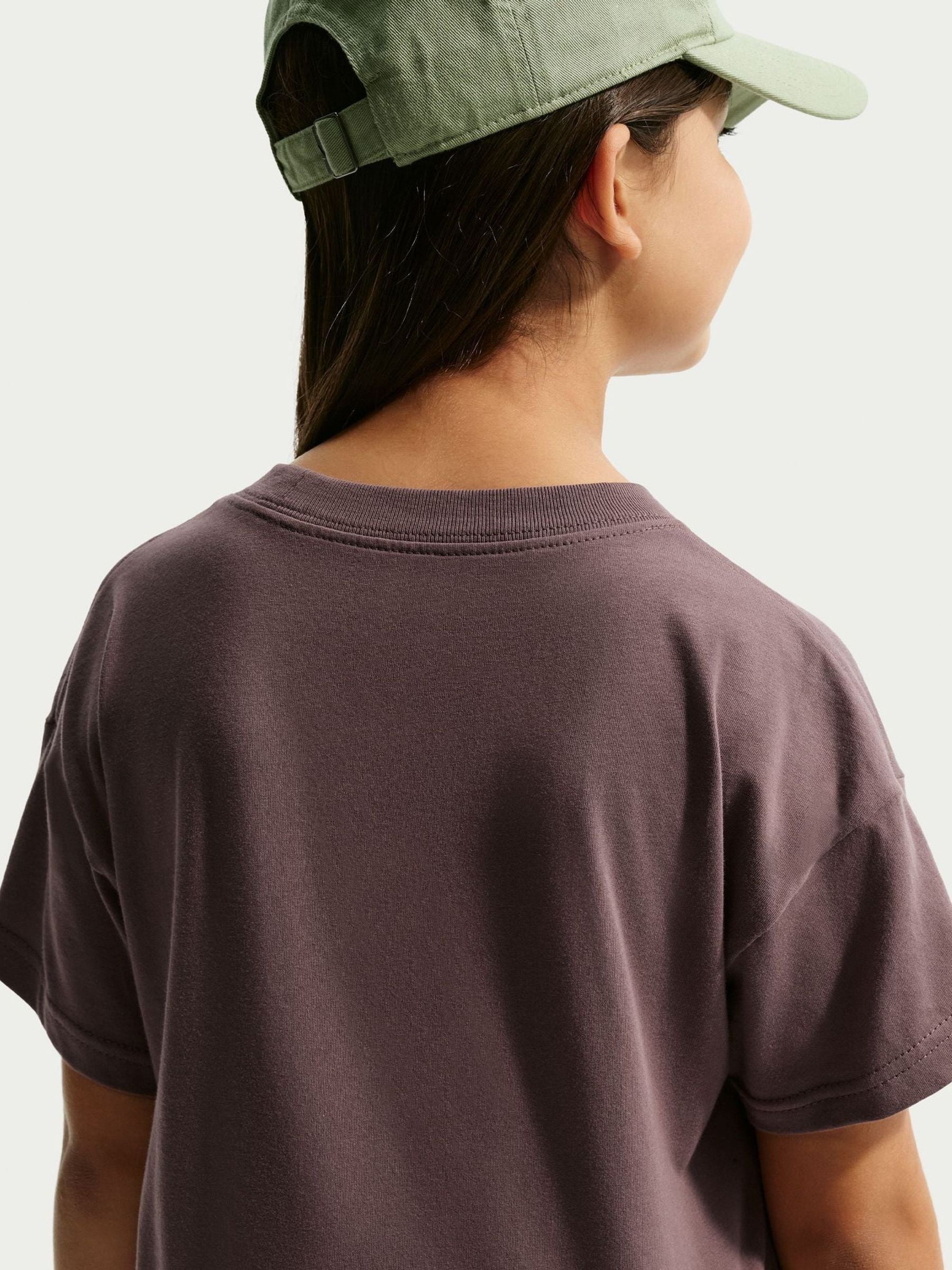 Dsiney Kidz - Nike Tattoo Brown Sportswear Boxy T-Shirt image 4