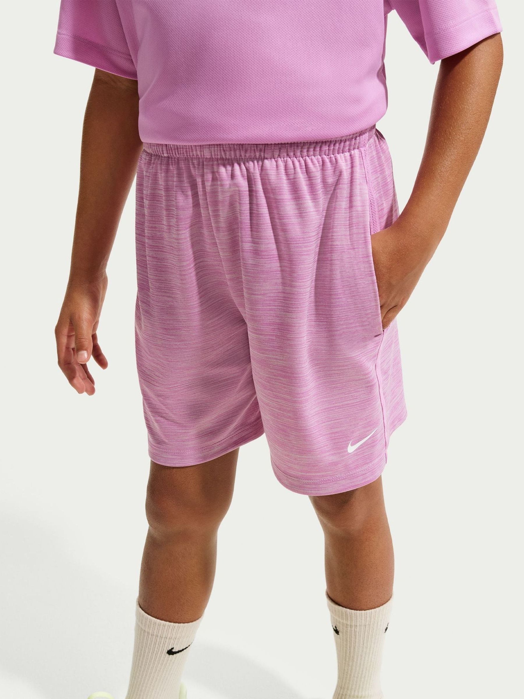 Dsiney Kidz - Nike Magenta Pink Multi Dri-FIT Shorts image 3