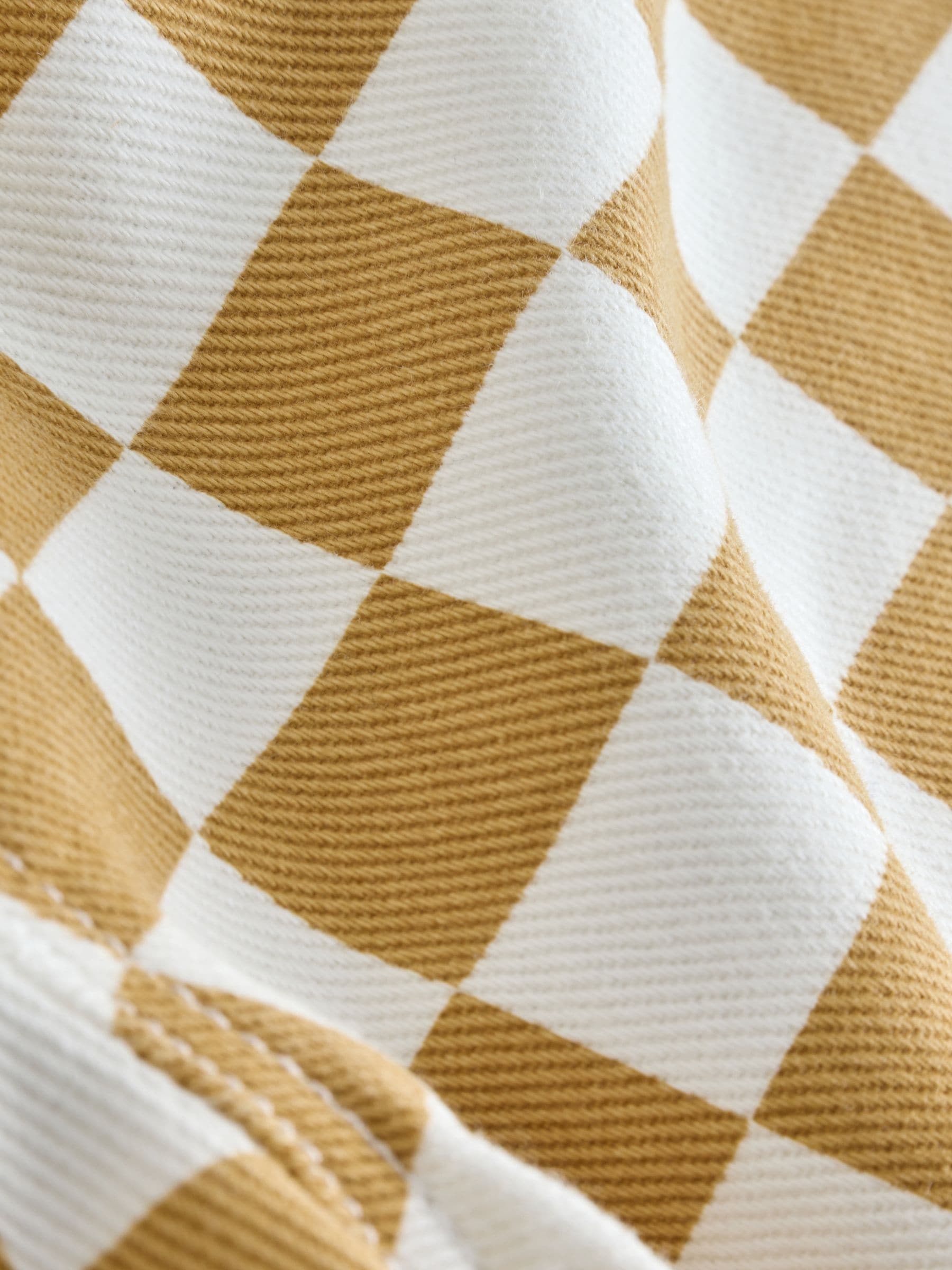 Yellow/White Checkerboard Pull On Wide Trousers (3mths-7yrs) image 8