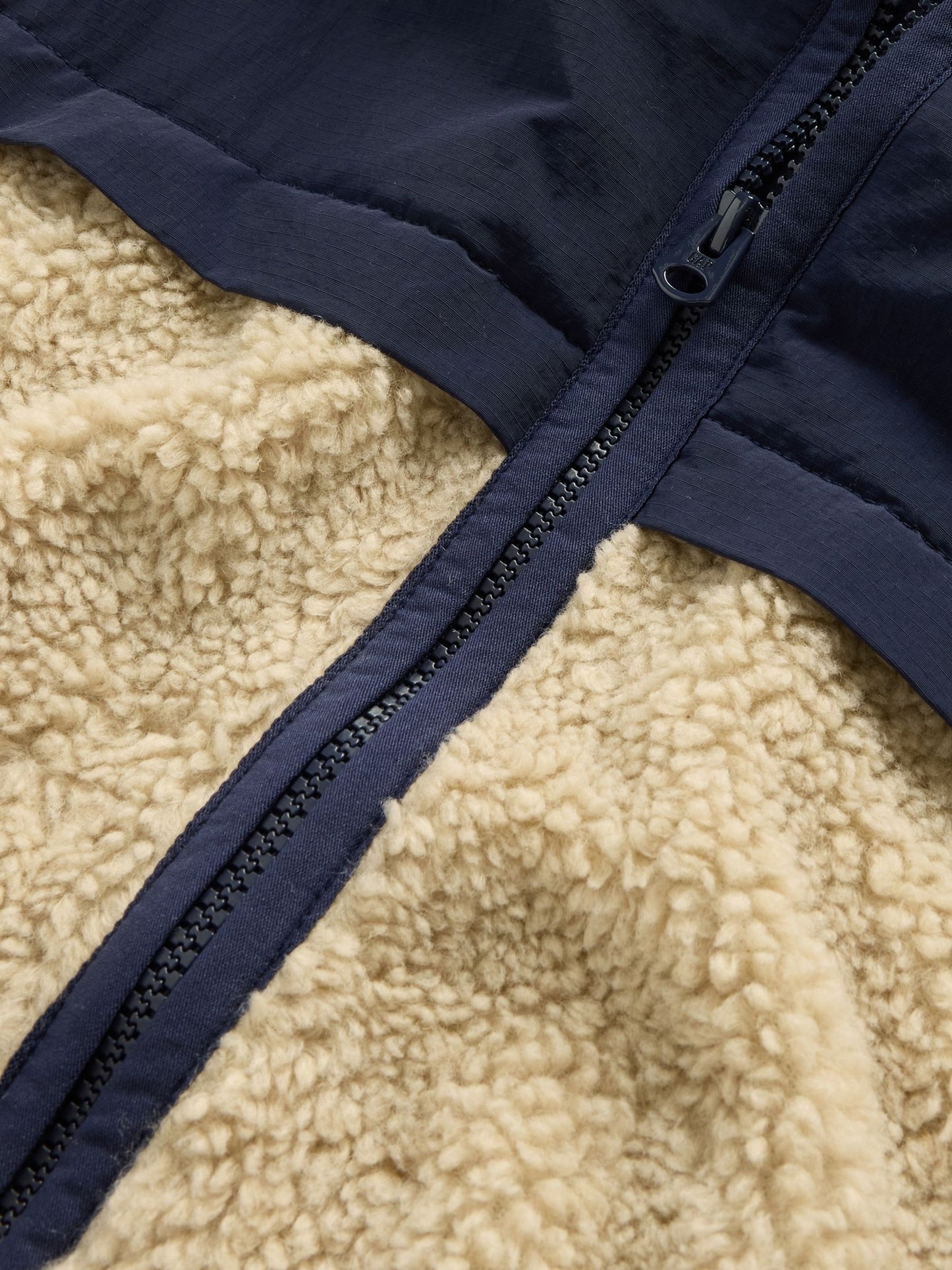 Dsiney Kidz - Gap Beige/Navy Sherpa Jacket (4-13yrs) image 6