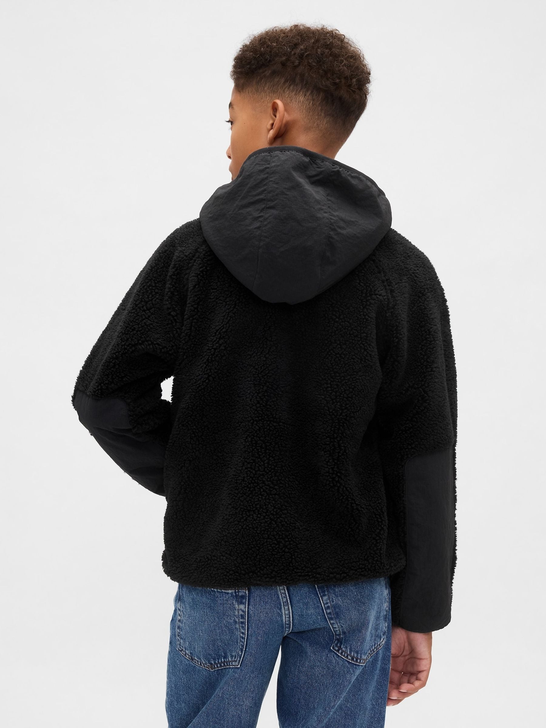 Dsiney Kidz - Gap Black Sherpa Jacket (4-13yrs) image 2