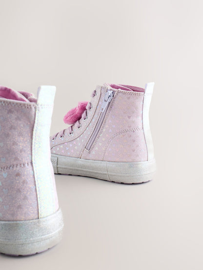 Purple Hello Kitty and Friends Lace-Up High Top Trainers image 4
