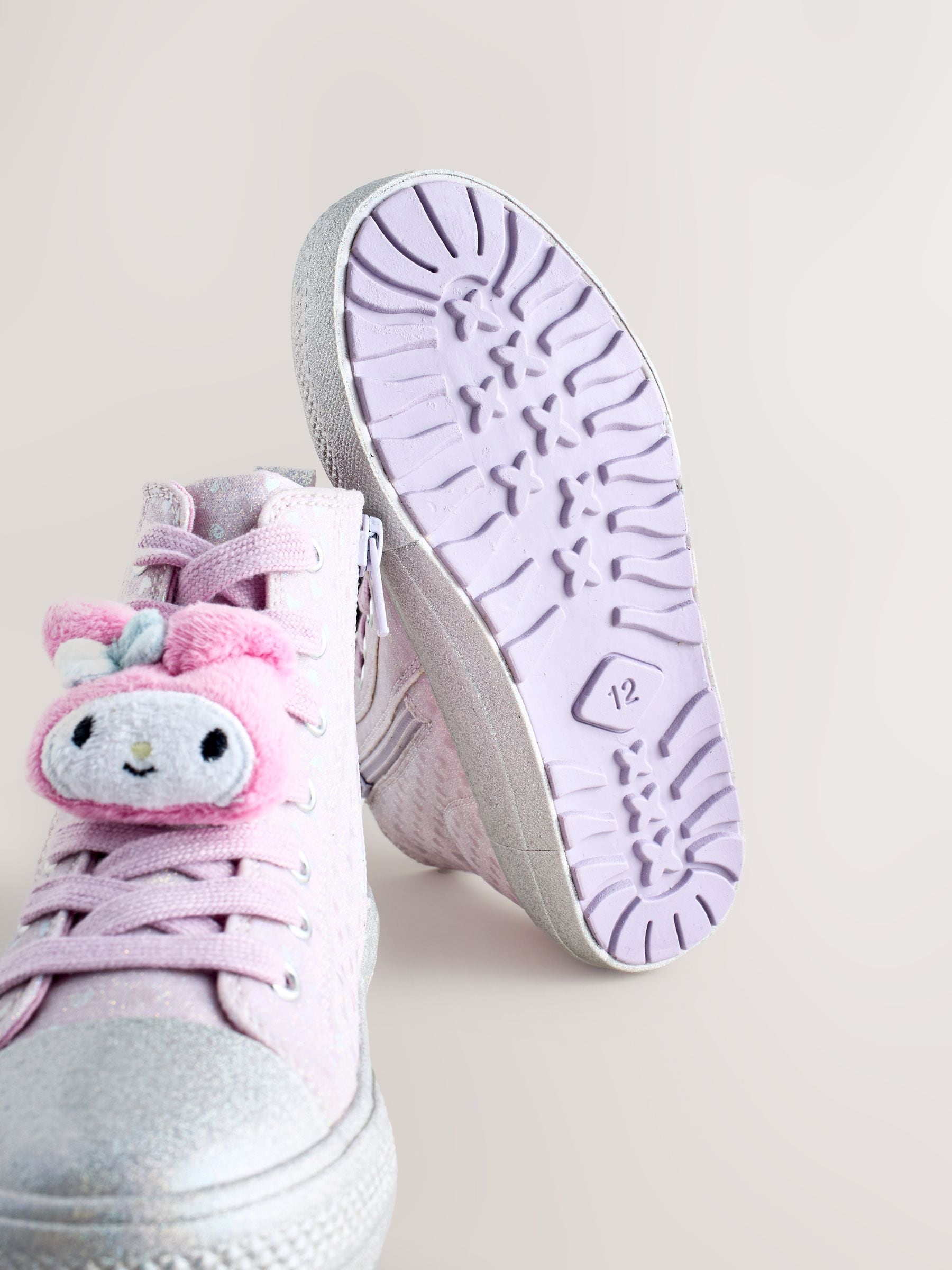 Purple Hello Kitty and Friends Lace-Up High Top Trainers image 5