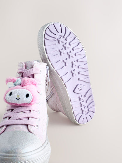 Purple Hello Kitty and Friends Lace-Up High Top Trainers image 5