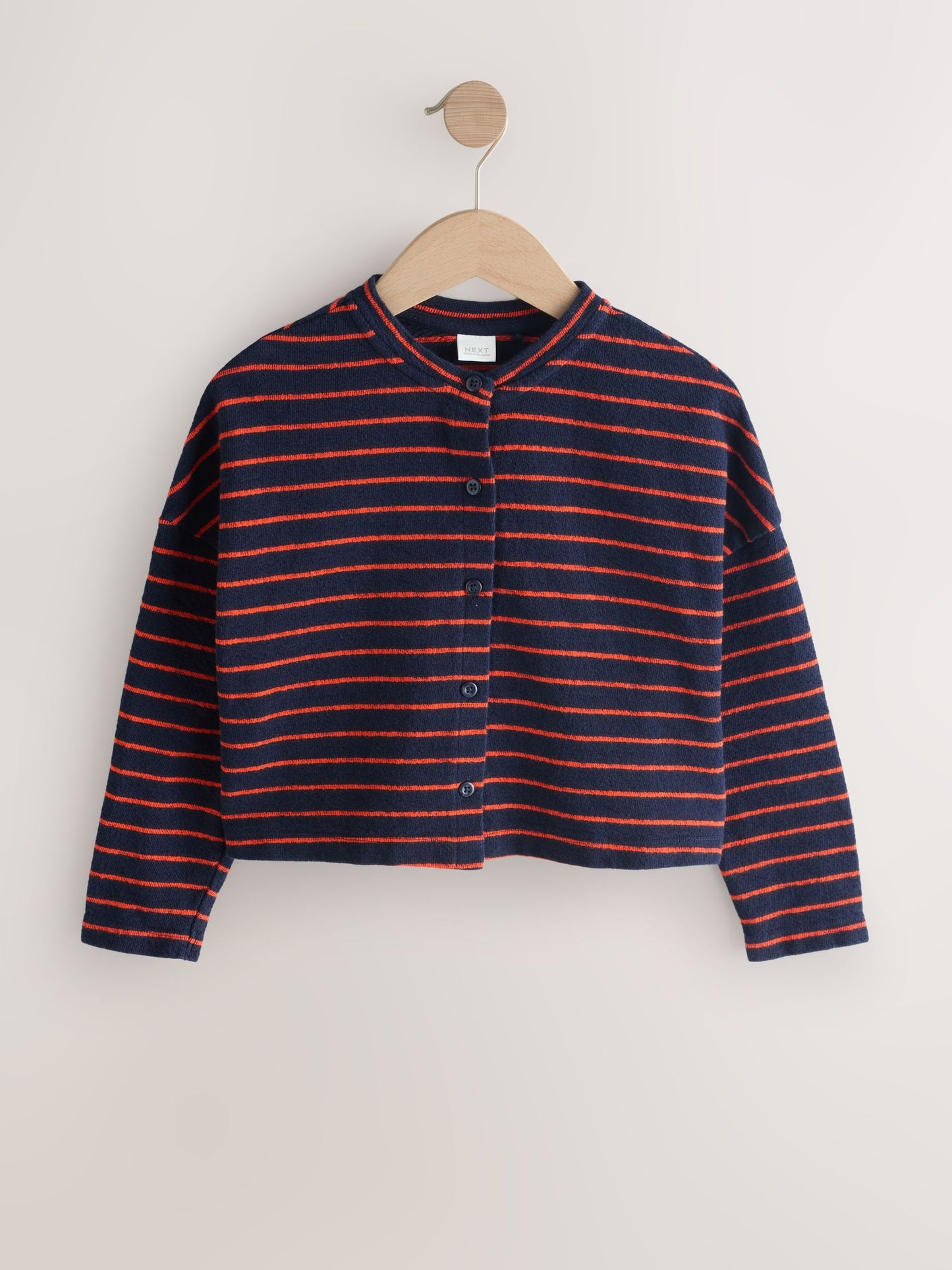 Dsiney Kidz - Navy/Red Textured Striped Cardigan (3-16yrs) image 6