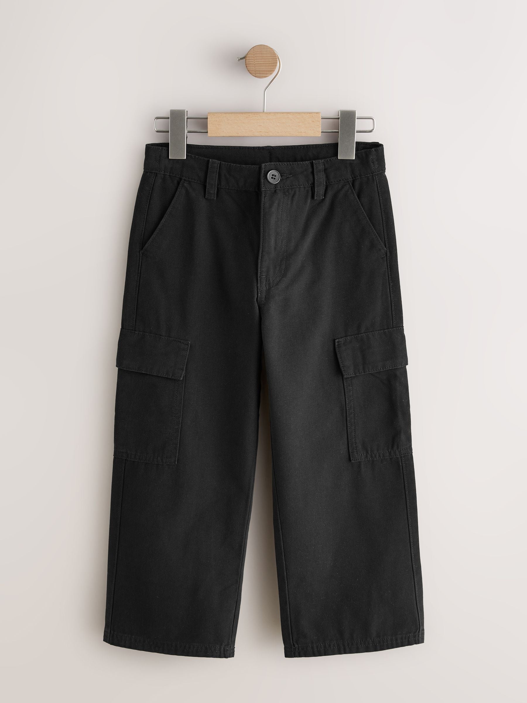 Dsiney Kidz - Black Woven Twill Cargo Trousers (3-16yrs) image 1