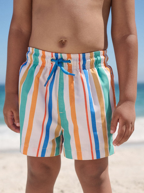 Multi Stripe Printed Swim Shorts (3mths-7yrs) image 1