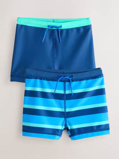 Blue Stretch Swim Shorts 2 Pack (3mths-7yrs) image 5