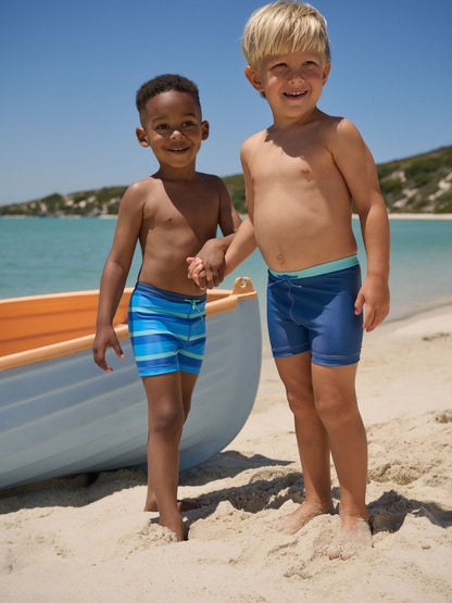 Blue Stretch Swim Shorts 2 Pack (3mths-7yrs) image 1
