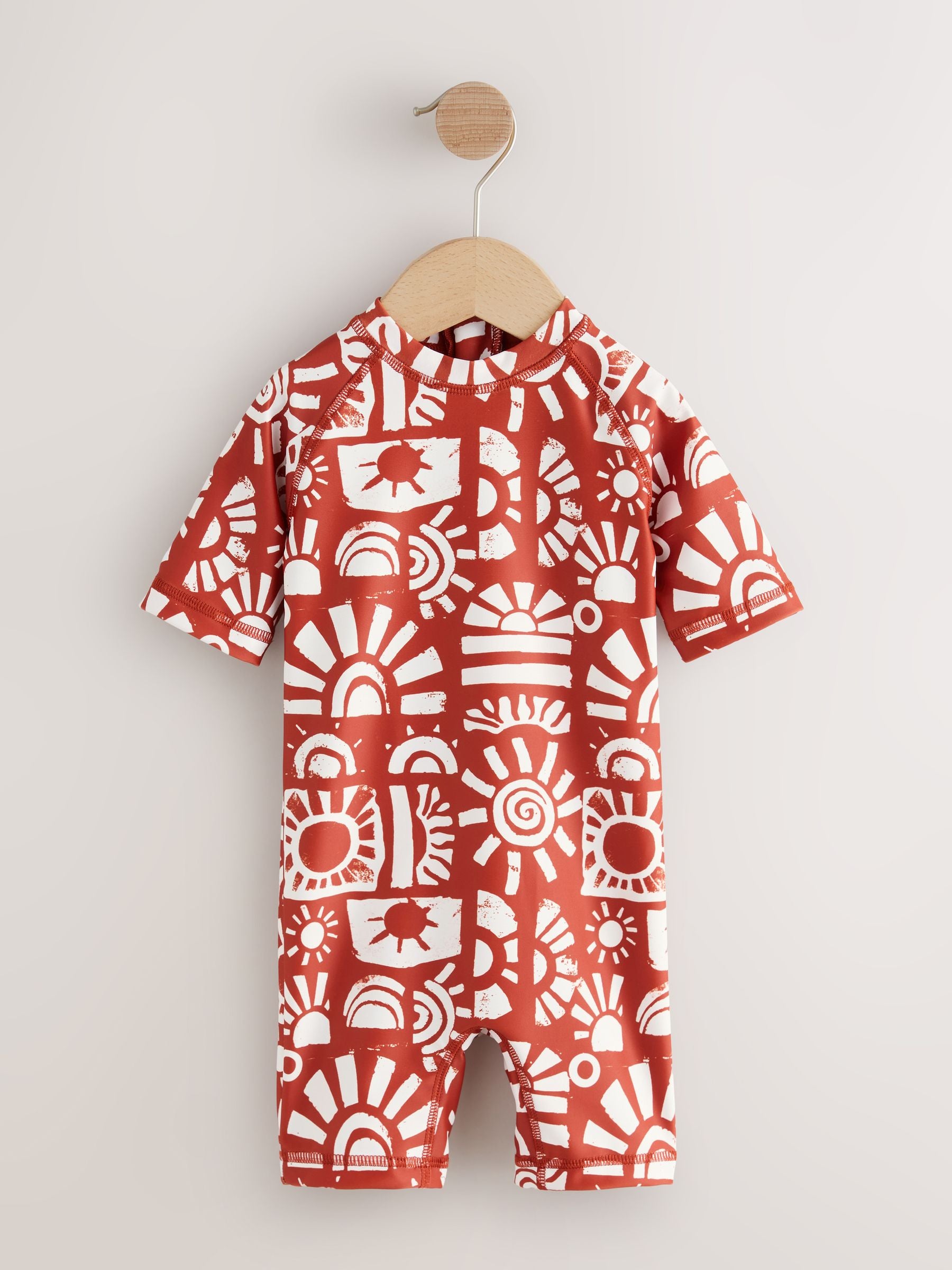Brown Aztec Sunsafe All-In-One Swimsuit (3mths-7yrs) image 4