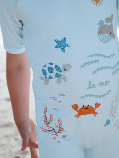 Blue Sealife Sunsafe All-In-One Swimsuit (3mths-7yrs) image 4