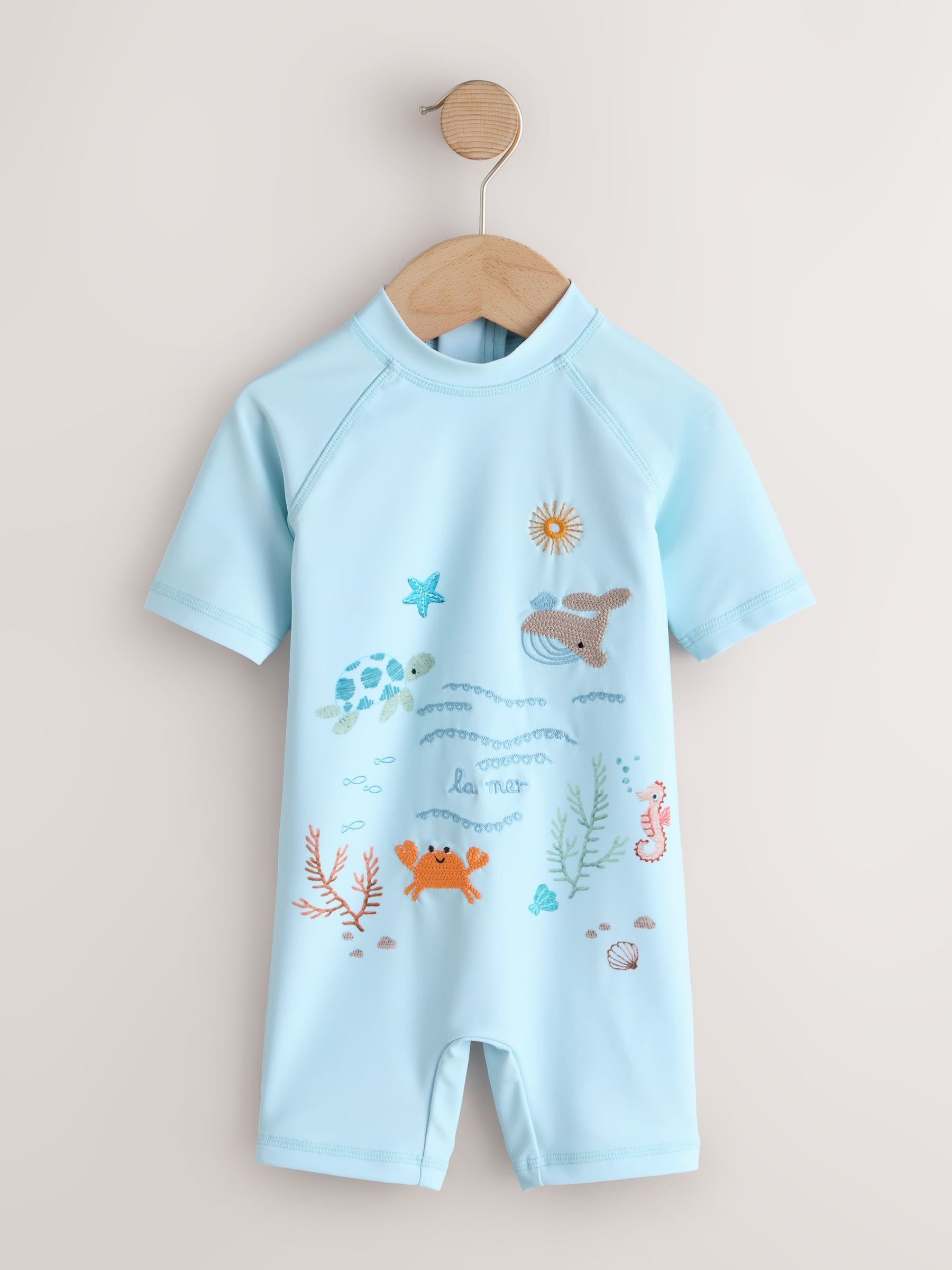 Blue Sealife Sunsafe All-In-One Swimsuit (3mths-7yrs) image 5