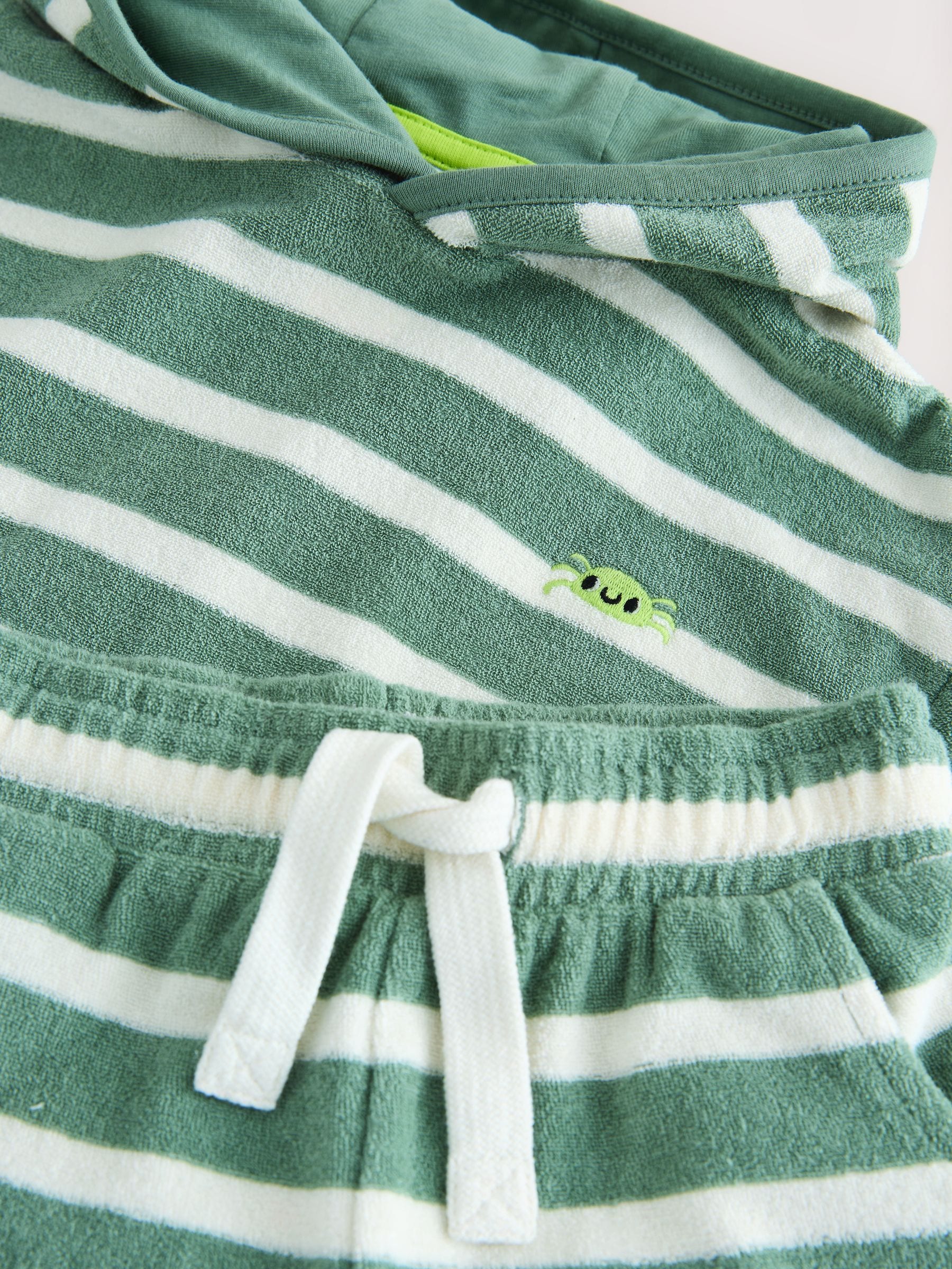 Sage Green Towelling Top and Shorts Set (3mths-7yrs) image 8