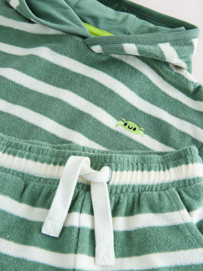 Sage Green Towelling Top and Shorts Set (3mths-7yrs) image 8