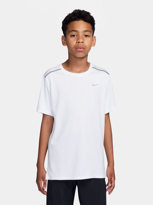Dsiney Kidz - Nike White Miler Dri-FIT Short Sleeve T-Shirt image 1