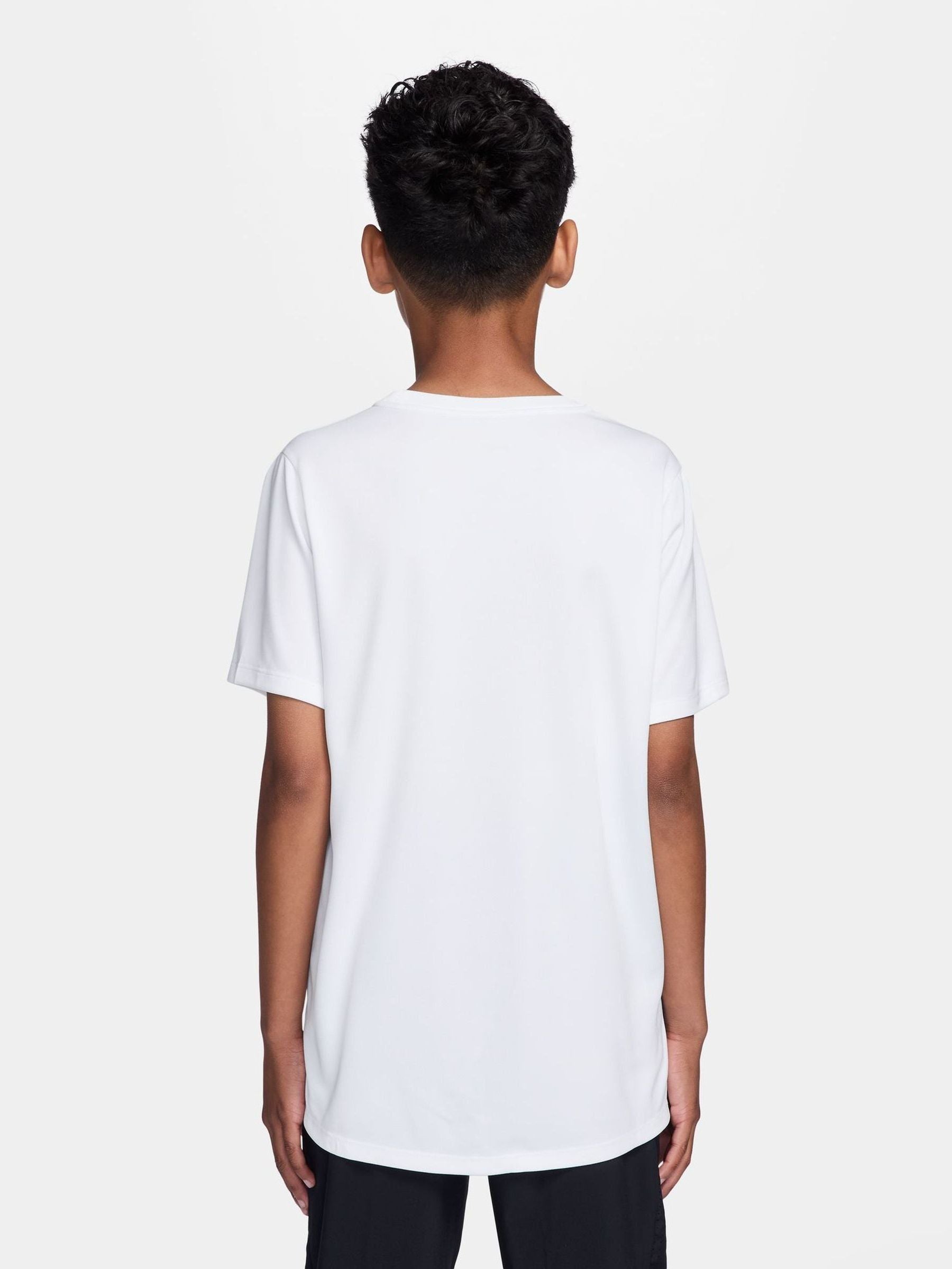 Dsiney Kidz - Nike White Miler Dri-FIT Short Sleeve T-Shirt image 2