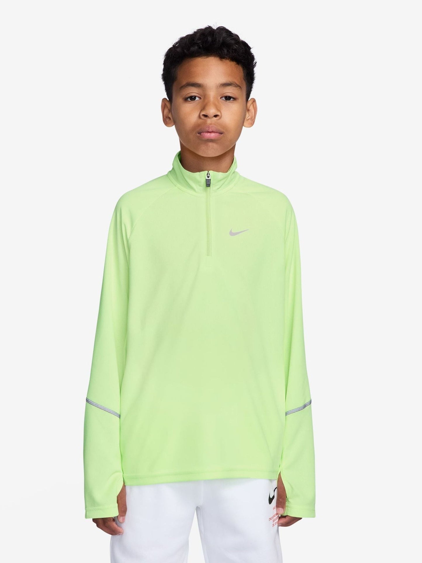Dsiney Kidz - Nike Liquid Lime Dri-Fit Miler Half Zip Top image 1