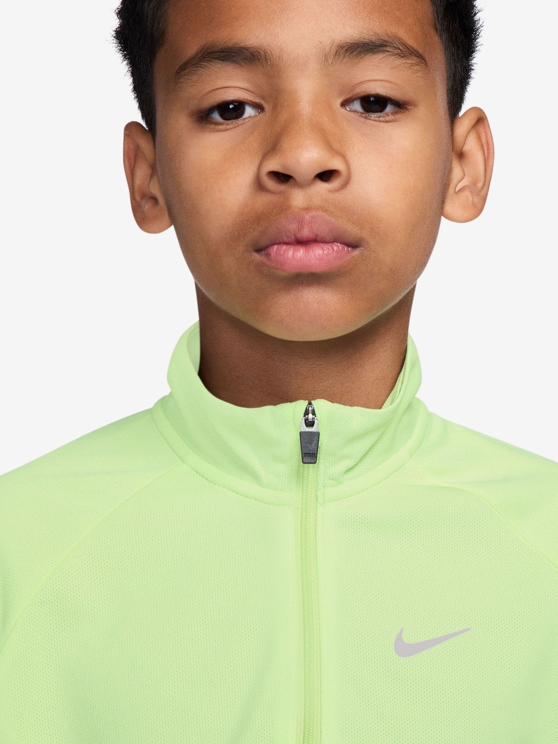 Dsiney Kidz - Nike Liquid Lime Dri-Fit Miler Half Zip Top image 3