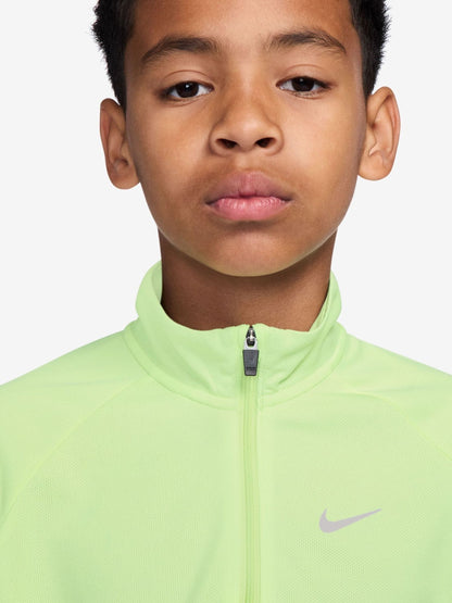 Dsiney Kidz - Nike Liquid Lime Dri-Fit Miler Half Zip Top image 3