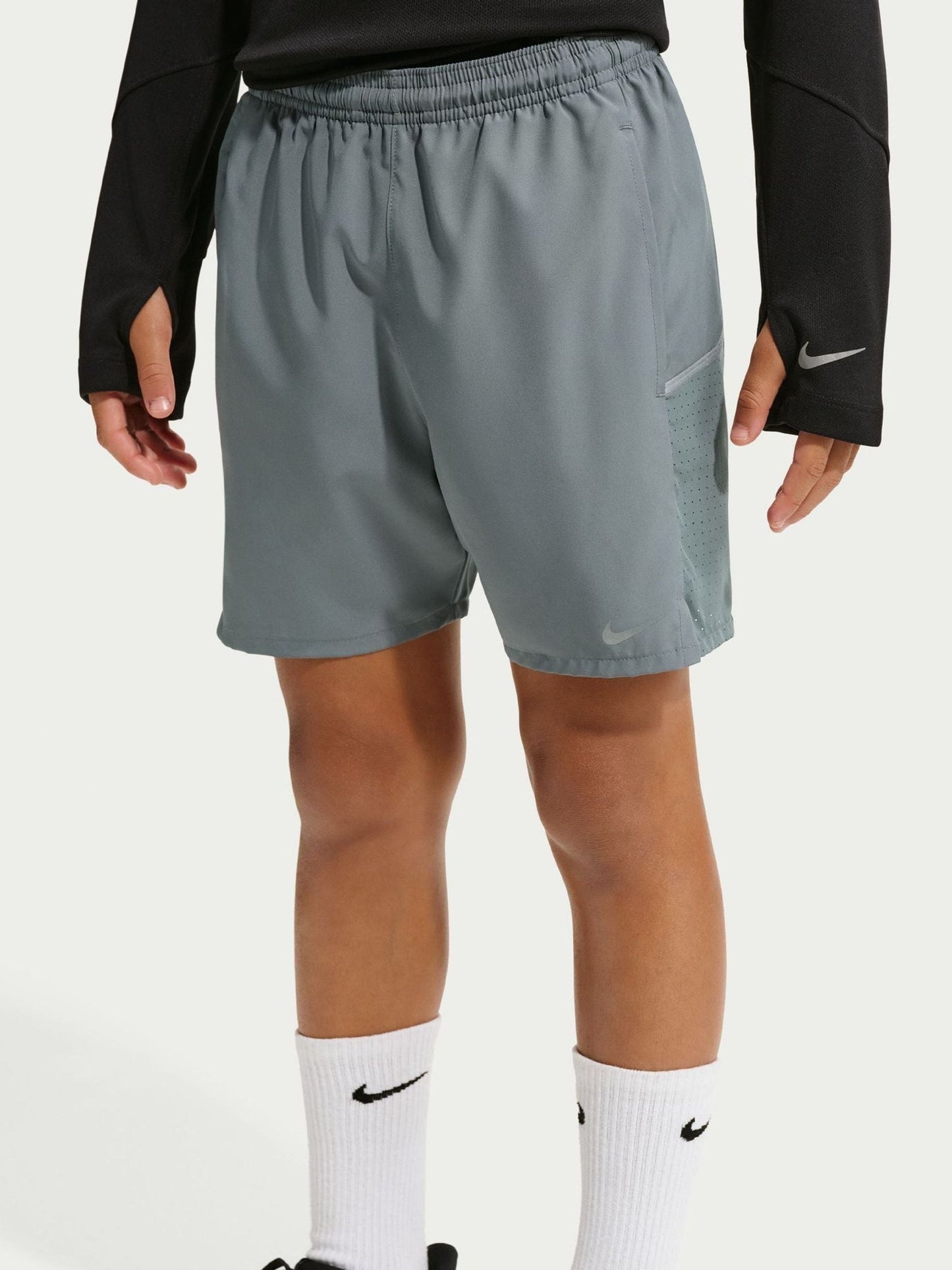 Dsiney Kidz - Nike Smoke Grey Miler Dri-FIT Training Shorts image 1