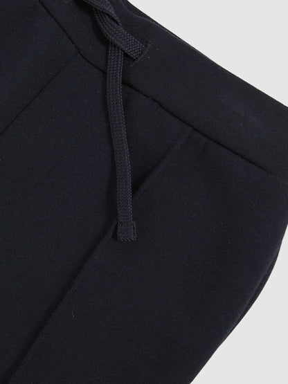 Reiss Navy Blue Premier 3-9 yrs Premium Interlock Drawstring Joggers image 4