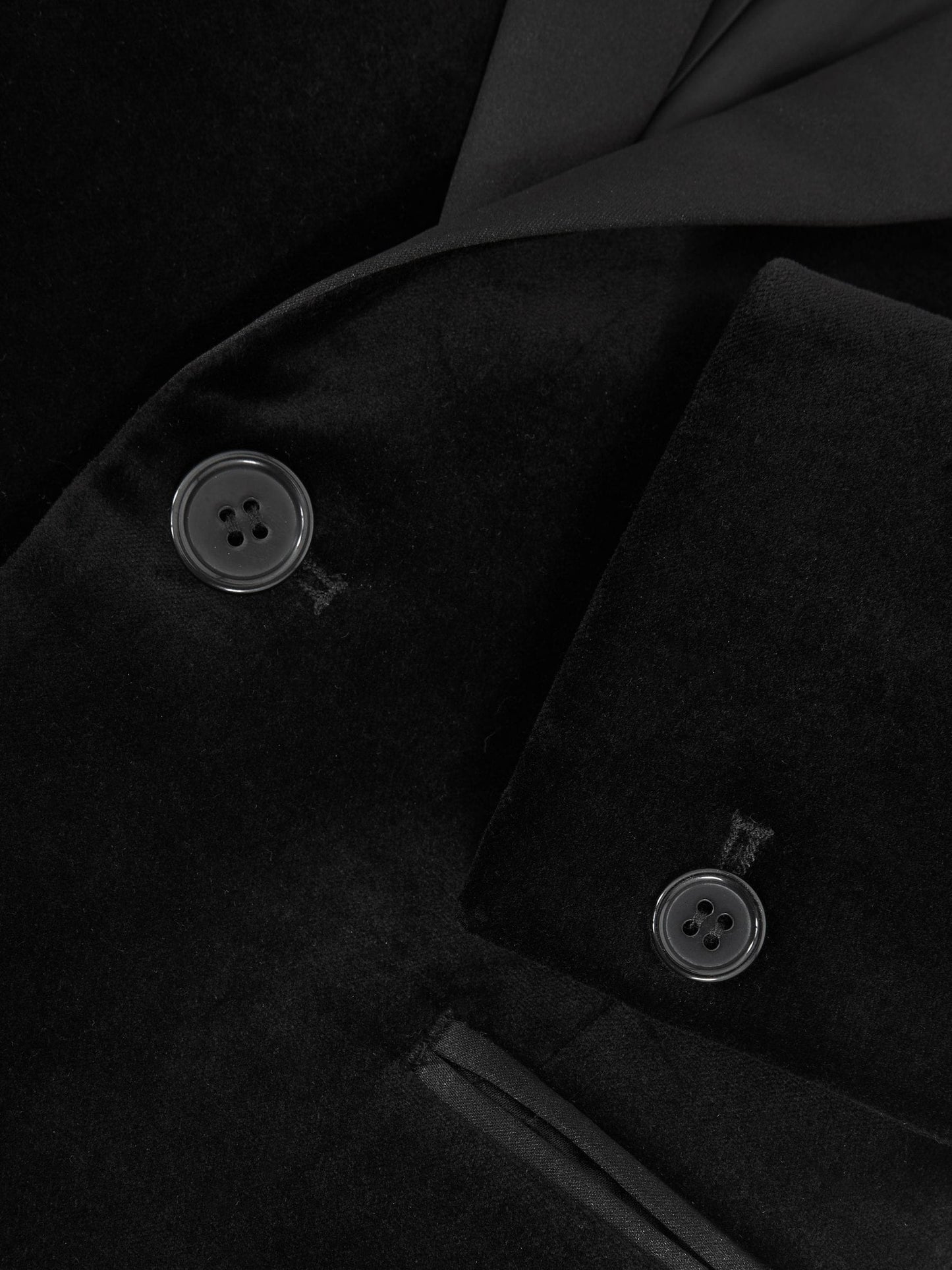 Reiss Black Ace 3-9 yrs Single-Breasted Velvet Tuxedo Blazer image 4