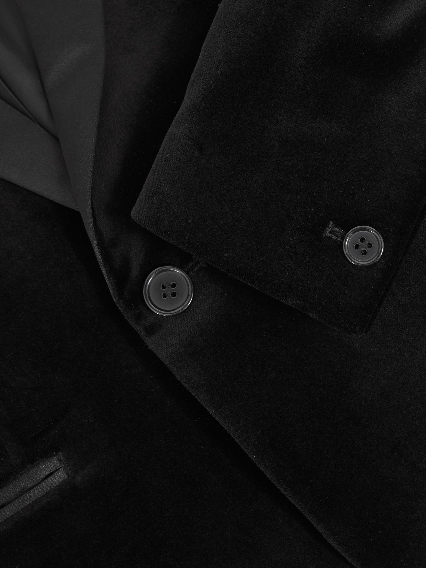 Reiss Black Ace 3-9 yrs Single-Breasted Velvet Tuxedo Blazer image 5