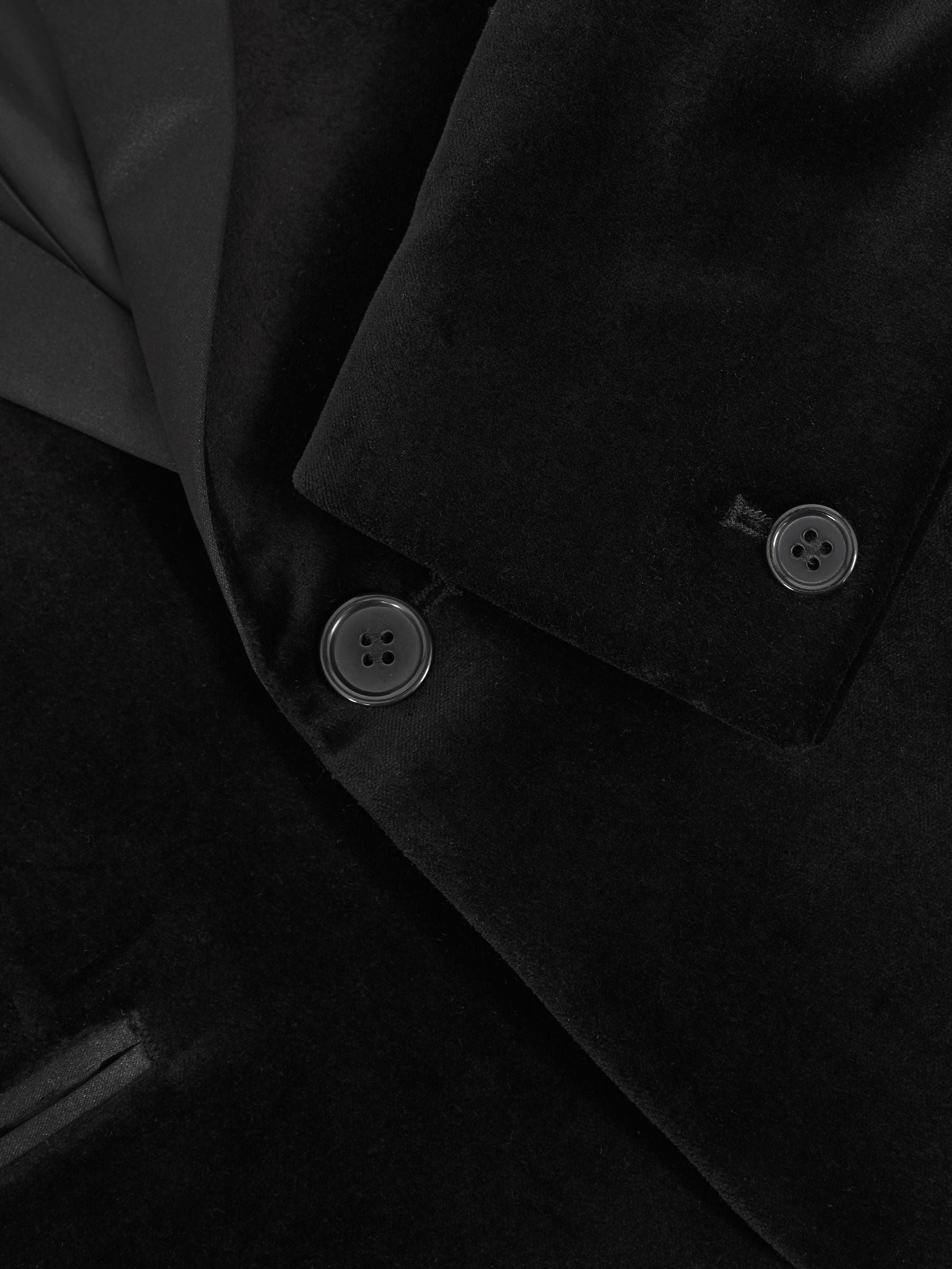 Reiss Black Ace 3-9 yrs Single-Breasted Velvet Tuxedo Blazer image 5