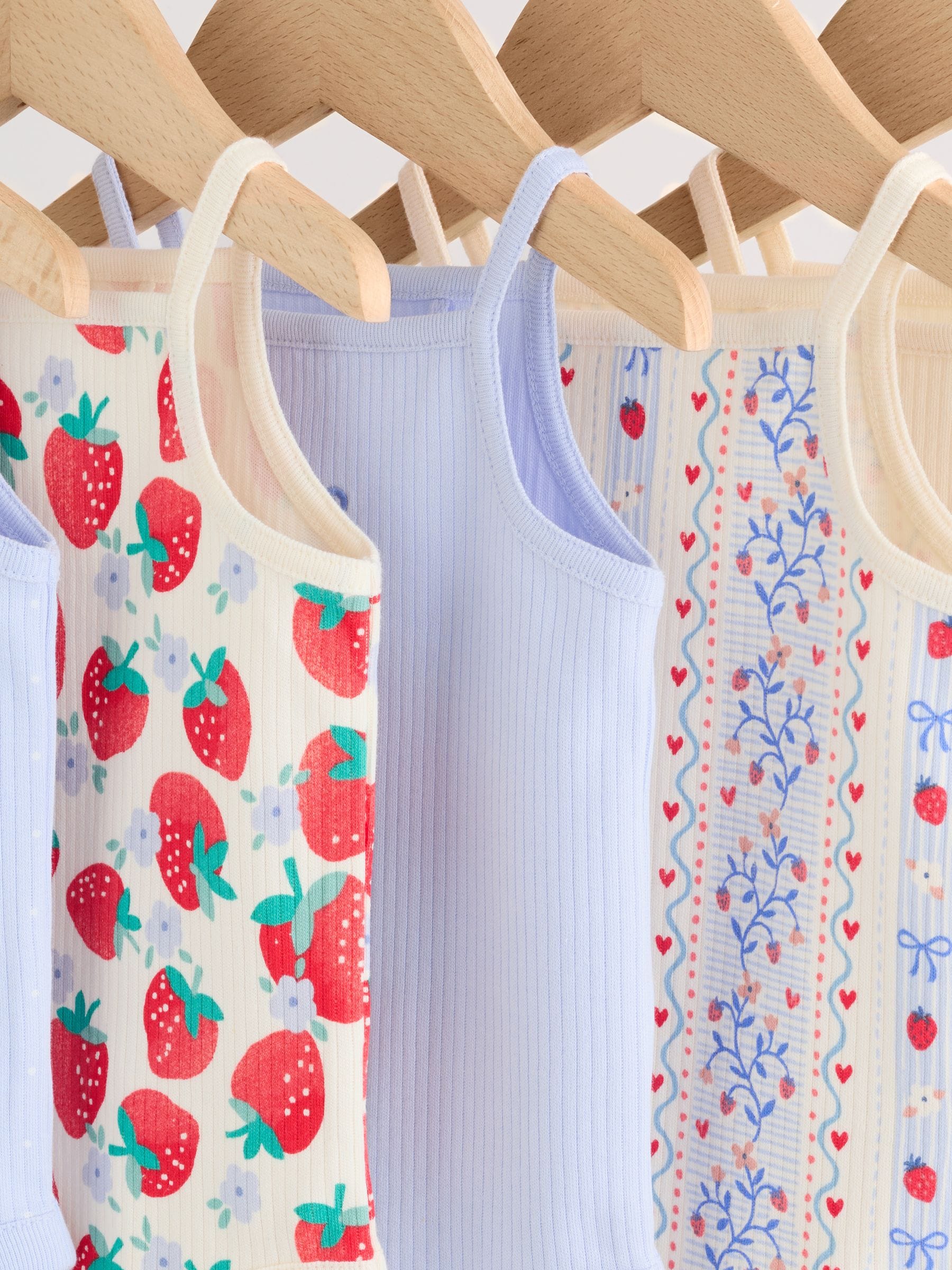 Blue Vest Baby Bodysuits 5 Pack image 3
