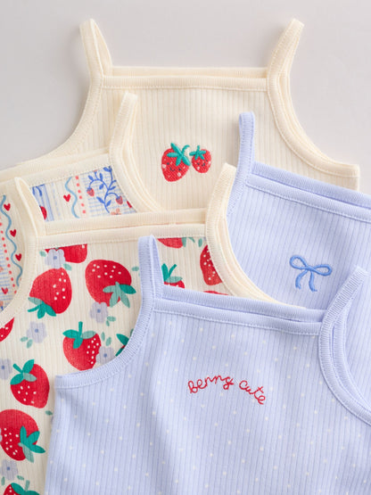 Blue Vest Baby Bodysuits 5 Pack image 4