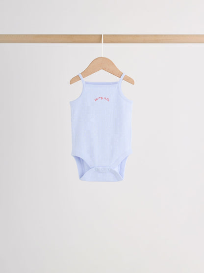 Blue Vest Baby Bodysuits 5 Pack image 9