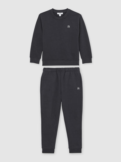 Reiss Navy Avery 9-13 yrs Logo Sweatshirt and Joggers Set Cotton-Blend image 2