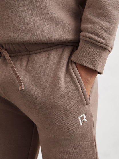 Reiss Taupe Avery 3-9 yrs Logo Sweatshirt and Joggers Set Cotton-Blend image 4