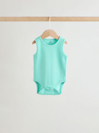 Multi Vest Baby Bodysuits 5 Pack image 3