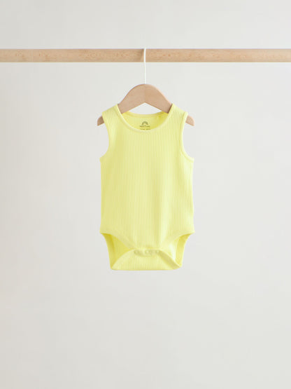 Multi Vest Baby Bodysuits 5 Pack image 4