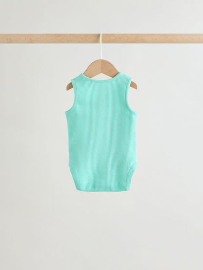 Multi Vest Baby Bodysuits 5 Pack image 5
