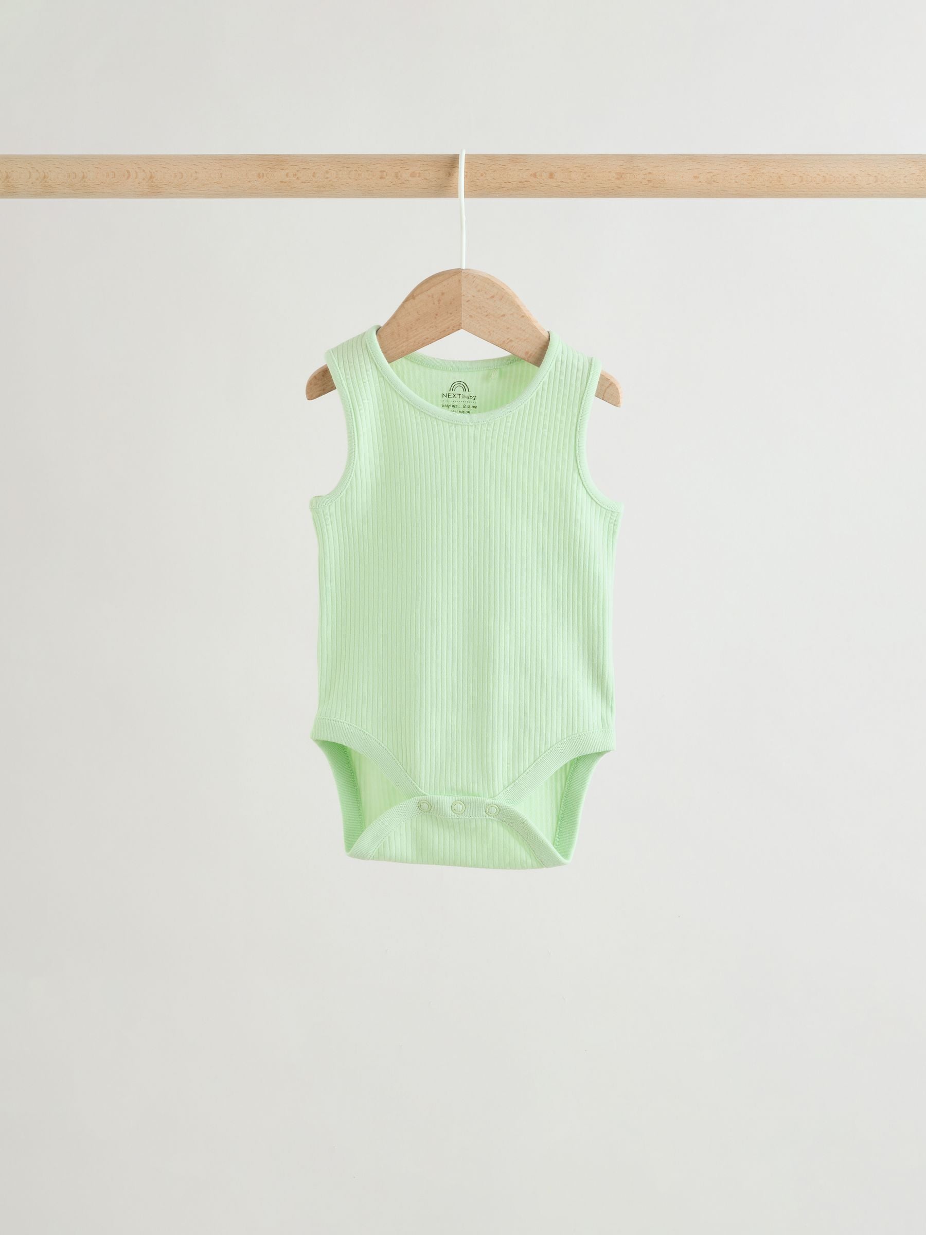 Multi Vest Baby Bodysuits 5 Pack image 7