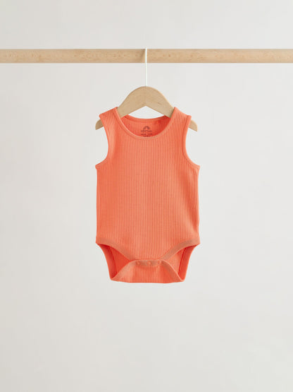 Multi Vest Baby Bodysuits 5 Pack image 8