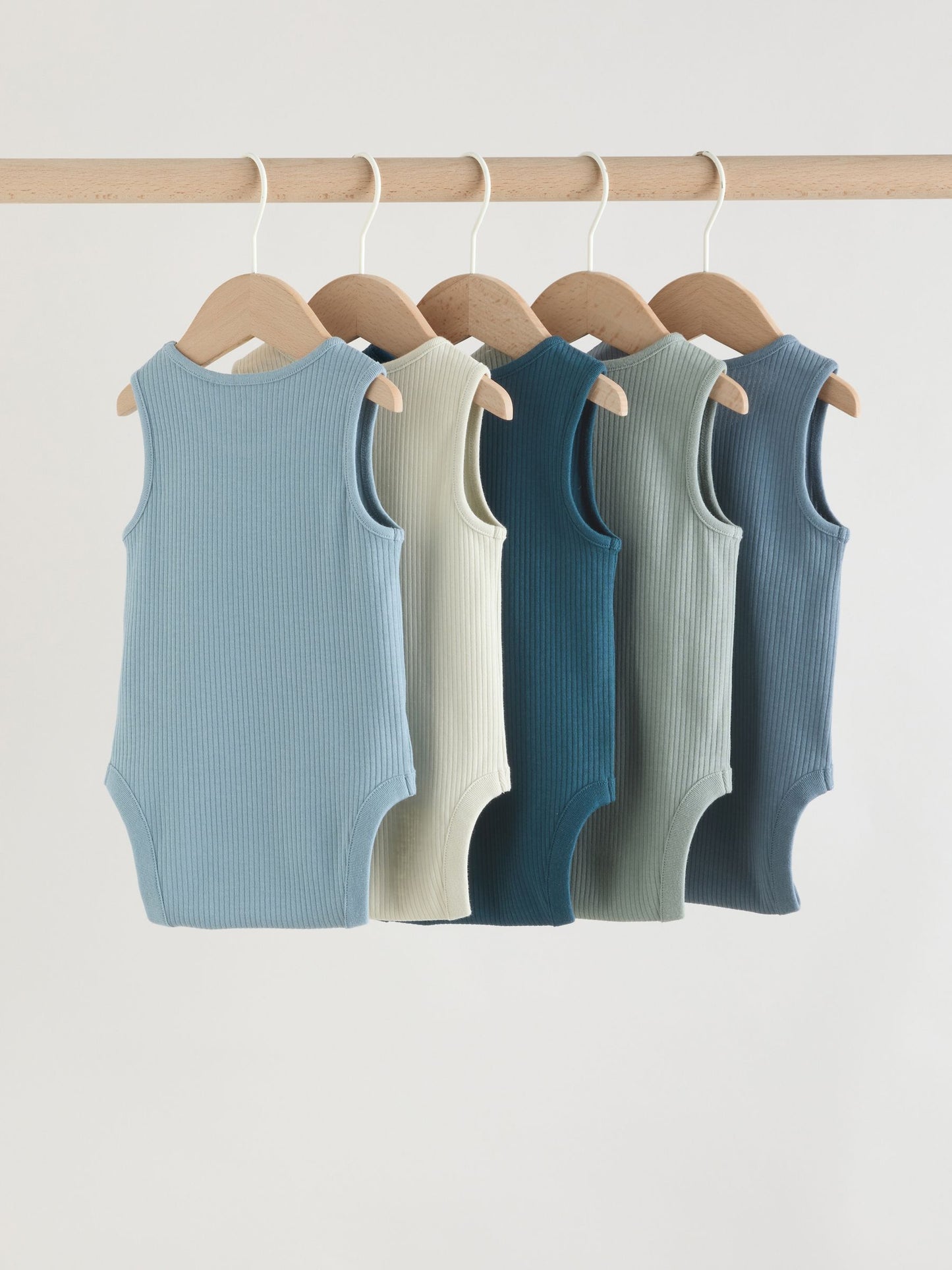 Blue Vest Baby Bodysuits 5 Pack image 6