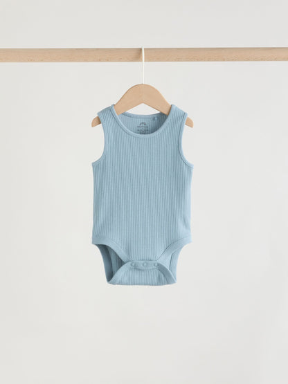 Blue Vest Baby Bodysuits 5 Pack image 7