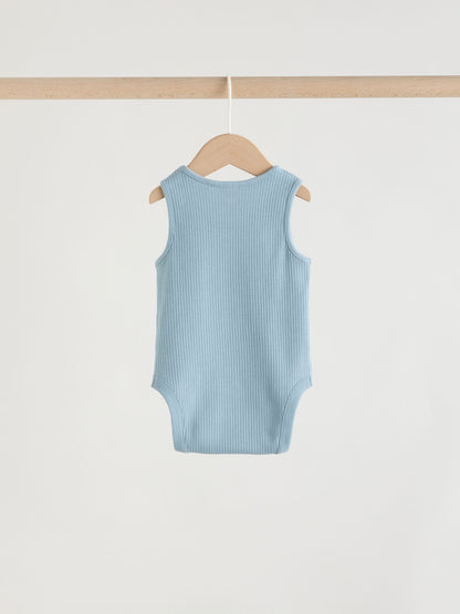 Blue Vest Baby Bodysuits 5 Pack image 8