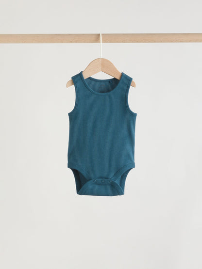 Blue Vest Baby Bodysuits 5 Pack image 6