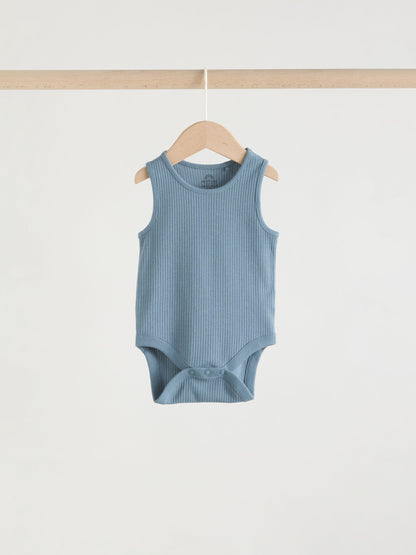 Blue Vest Baby Bodysuits 5 Pack image 8
