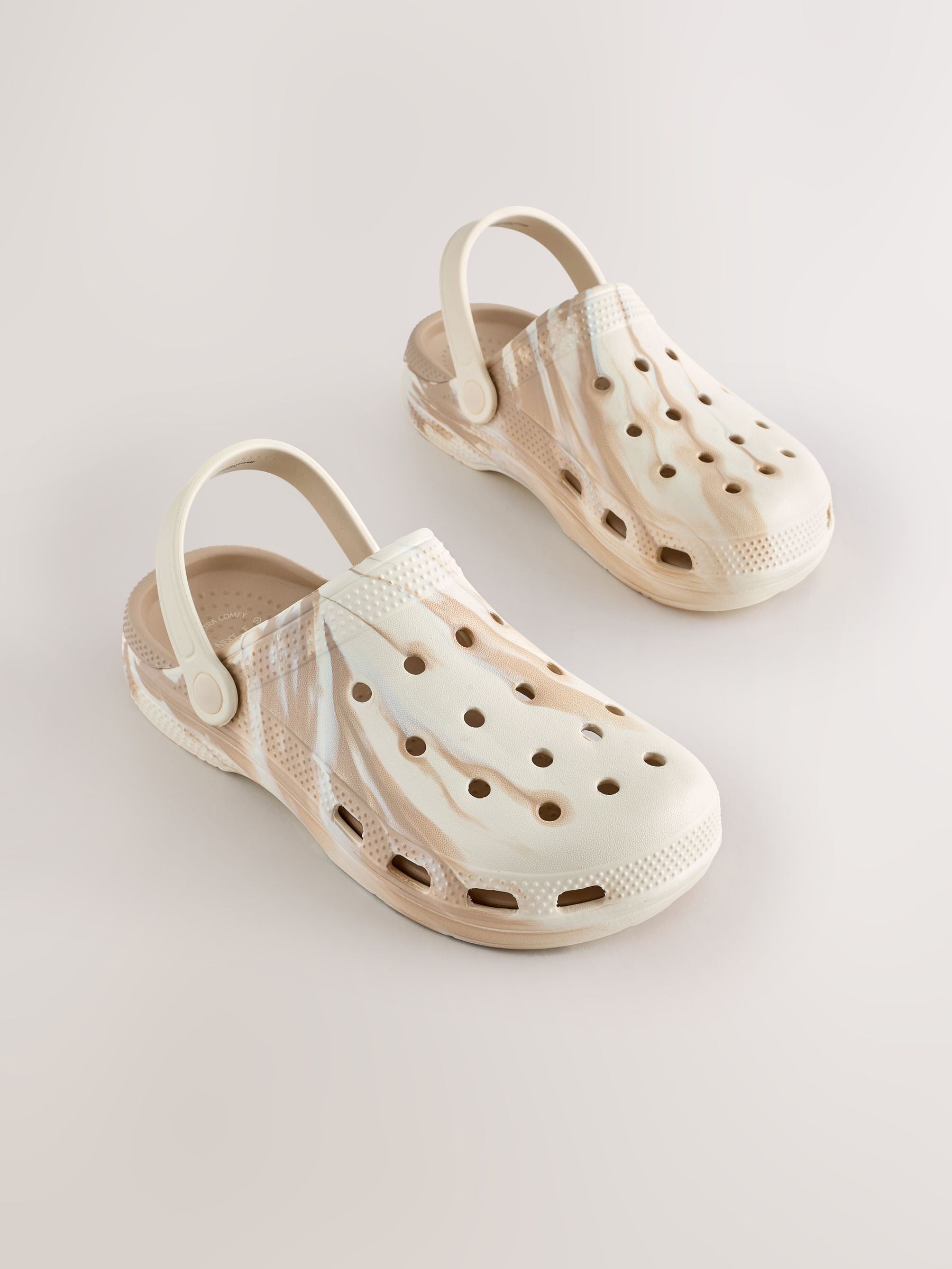 Neutral Marble Standard Fit (F) Comfort Clogs image 1